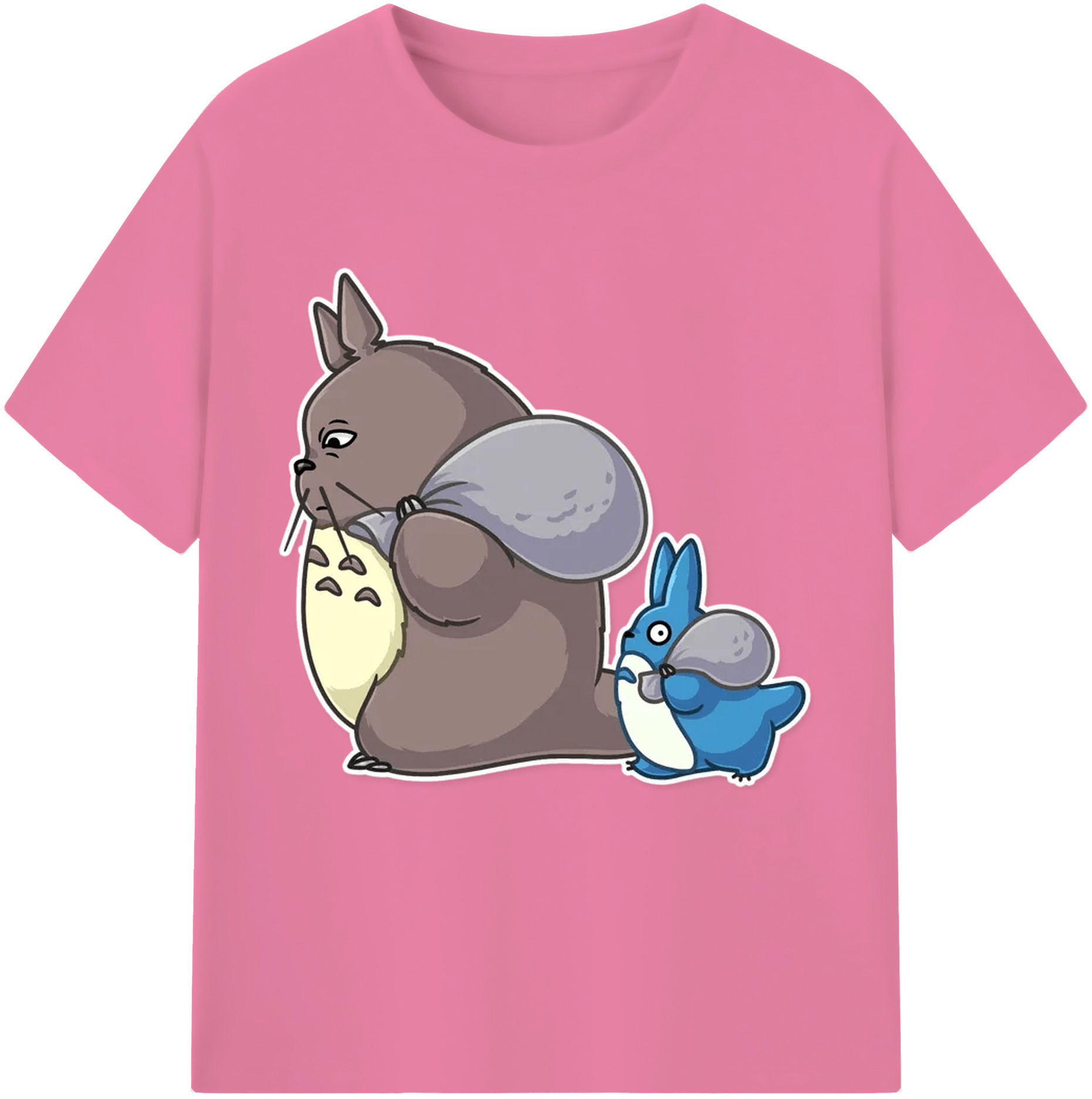 （画像用） となりのトトロ 草壁メイ 草壁サツキ My Neighbor Totoro Satsuki Kusakabe Mei Kusakabe 綿100％半袖Tシャツ（フロントプリント）